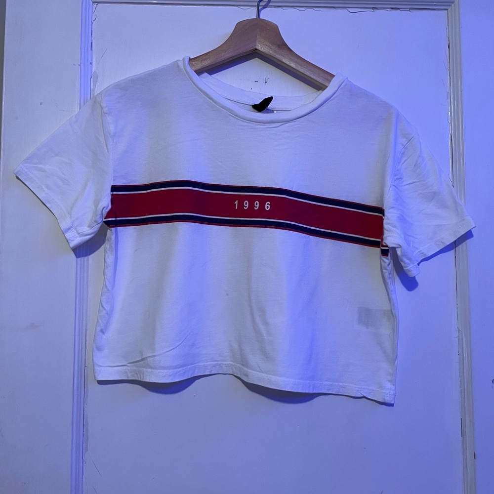1995 stripped crop top